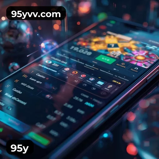 Imagem promocional da 95y mostrando a plataforma e suas vantagens