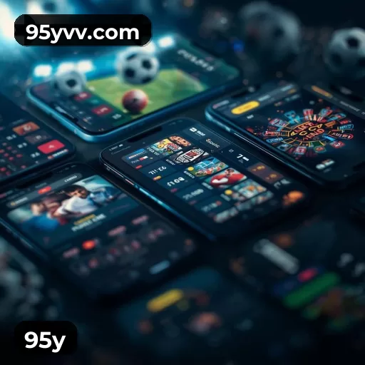 Imagem promocional da 95y mostrando a plataforma e suas vantagens